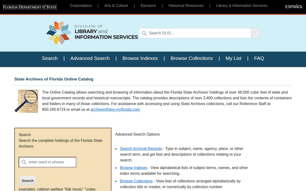 Florida archive search for old Osceola County booking records