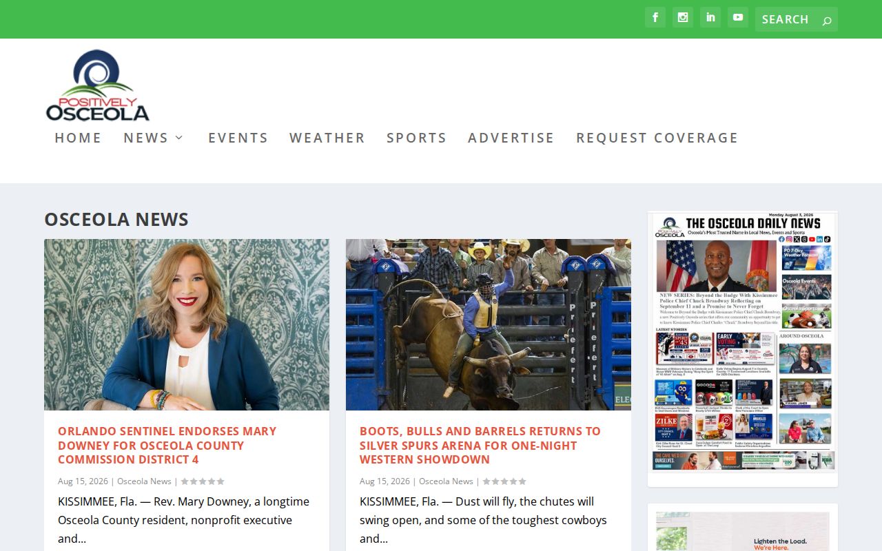 Positively Osceola news coverage related to Kissimmee arrest records